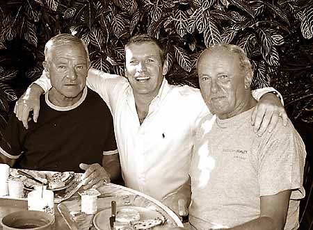 At Royal Palms: eight-time visitors from Amsterdam Francis & Felix with manager Rick