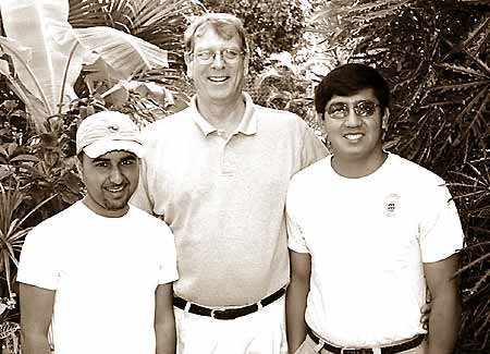 International flavor at Orton Terrace: Ashil, Roger, and Mago