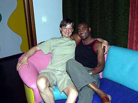 Patrick and Nick at Gothic Sauna, Lugano