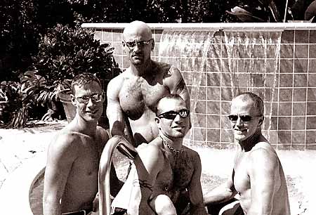 At The Cabanas: Tim, Bill, Victor, and John