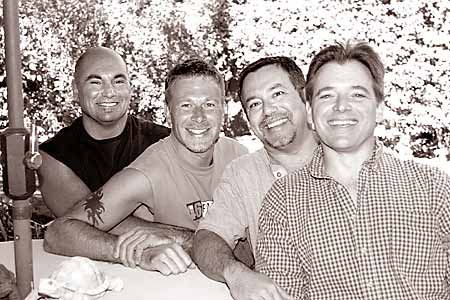 East coast visitors Joseph and Herb join hosts Ric and Rob at Tortuga del Sol