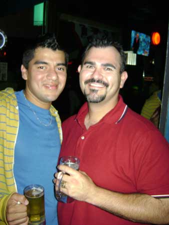 Edward and Ram at Charlie's, Austin