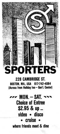 Ad for Sporters 