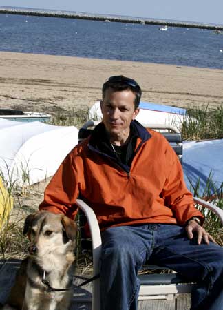 Rob and Modi of Gallery Inn, steps away from the guesthouse