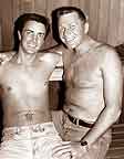 Dundonald House cover boy Warren with partner David in their downstairs sauna  
