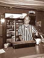 Robbie on the patio at Club Champs