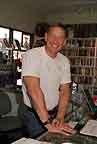 Bill at his pride store Tomes & Treasures, Tampa