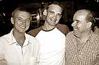 Good times in Pattaya, Thailand: Icon's William (c.) with Panorama host Tim (right), and friend