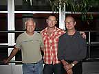 Owner Pat Rogers with architects Jim and Don at Here, West Hollywood