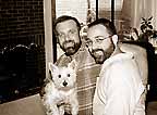 Glen and Jerry with Oliver at Toronto�s new Bearfoot Inn