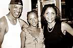 Rico, Malaika, and DJ Kem at Rico�s View�s Sunday S.H.E. party 