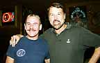 Dennis with Bob at Full Moon Saloon, Orlando