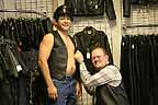 Sizing up at Leather Forever, Houston