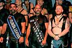Will Castillo, Randy Wrisinger, and Bill Hawk at International Mr. Leather, Chicago