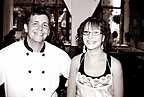 At Eclectique: chef St�phane with <I>serveuse</I> Caroline