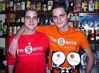 Behind the bar at The Saints
