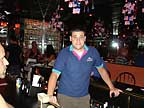 Evan -- behind the bar at Uncles