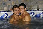 Cuties cozying up in the hot tub at Vallarta Cora