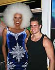 RuPaul at Bill's Filling Station with Alibi bartender Tom 