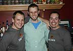Bar staff: Edwin, Aaron, Christopher at Q Bar, Columbus