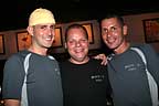 Bartender Sean and owner Matt, with bartender Russell at Matty's on the Drive